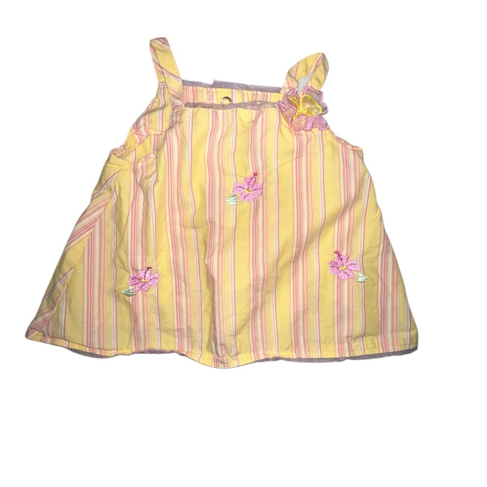 Striped Yellow Baby Dress